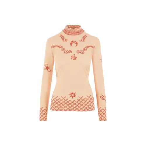 Marine Serre Телесные Женские Свитеры