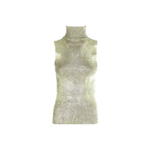 ROBERTO COLLINA FW22 T Рубашка Женская Серебряная Желтая