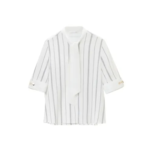 OVV Темно-синий Полосы 13 Женские Рубашки