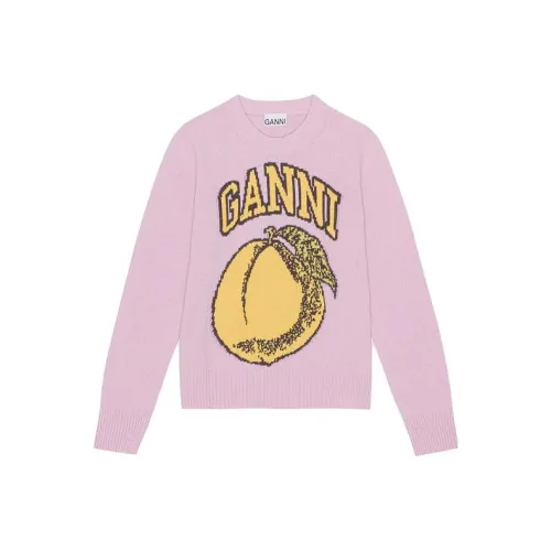 GANNI Свитер Женский Коралловый Розовый