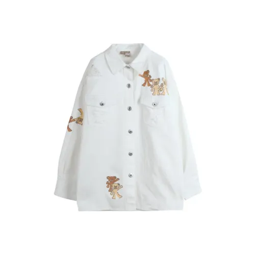 LALABOBO Экрю Женские Рубашки