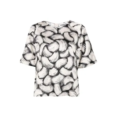 Essentiel Antwerp SS24 T Рубашка Женская Светлый Бежевый