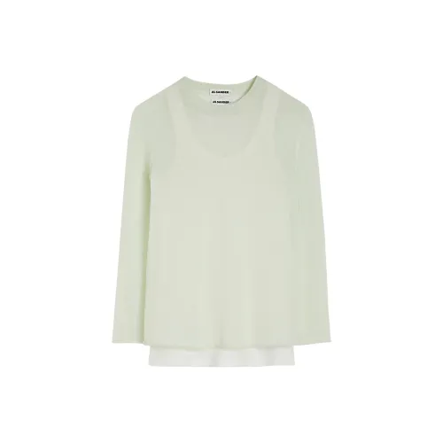 JIL SANDER Сливочный Женские Свитеры