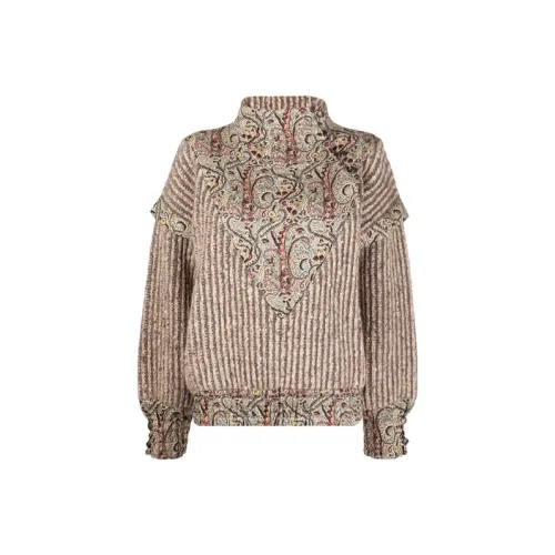 ETRO Желтые Женские Кашемировые Свитеры