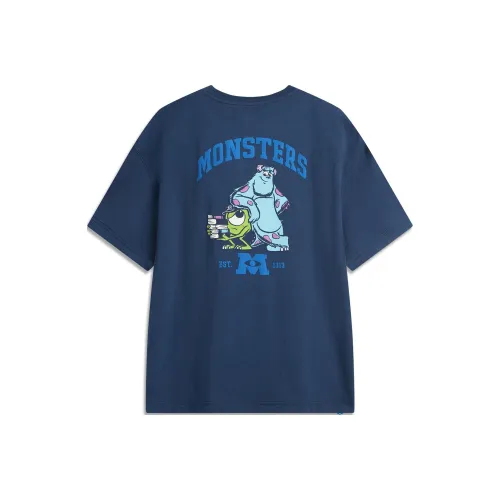 LiNing x Disney T-Shirt Женская Темно-Прусский Синий