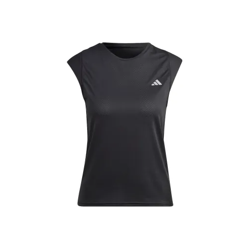 Adidas Бег Т-Рубашка Женская Черная
