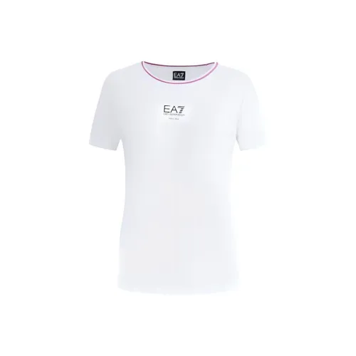 EMPORIO ARMANI EA7 Белые Женские Футболки