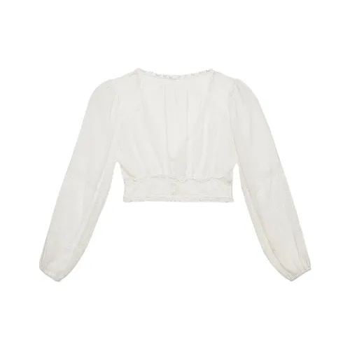 Victoria's Secret FOR LOVE LEMONS Freya Блюза Белая Рубашка Женская Белая