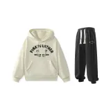 Комплект одежды (Хаки худи + черные штаны)