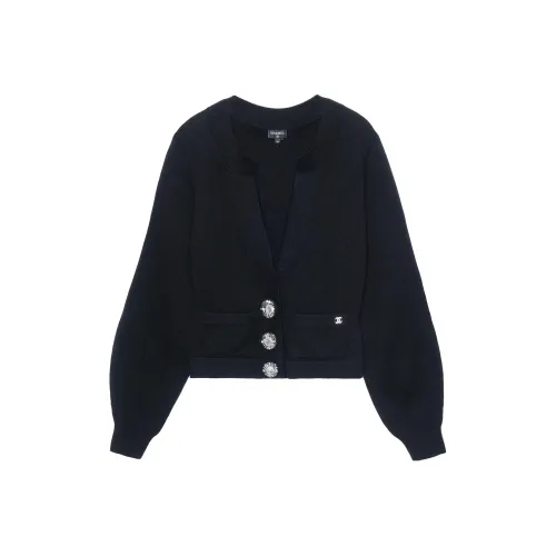 CHANEL Черные Женские Кашемировые Свитеры