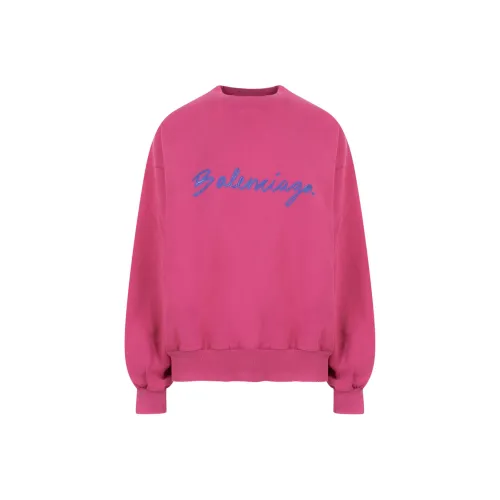 Balenciaga FW22 Свитшот Loose Fit Женский Фуксия