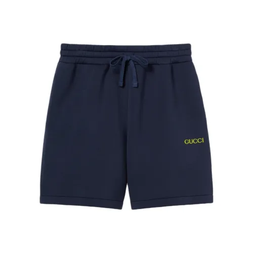 GUCCI SS25 Повседневные шорты Мужские Синие