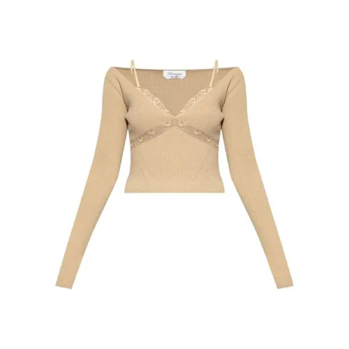 Blumarine SS24 Трикотаж Женский Бежевый
