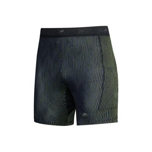 QIAODAN Беговые шорты мужские черные синие желтые