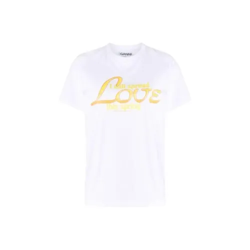 GANNI Белые Женские Футболки