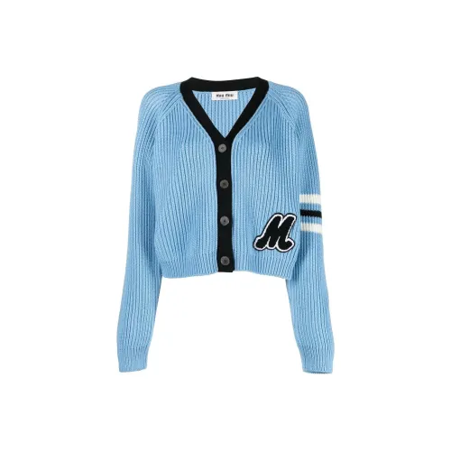 MIU MIU Небесно-голубой Женский Трикотаж
