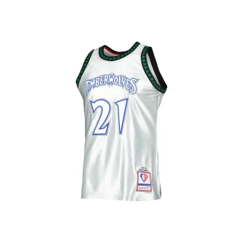 NBA Minnesota Timberwolves MITCHELL NESS Баскетбольная Джерси Мужская Белая