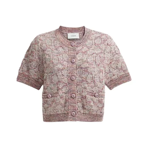 COACH SS24 Трикотаж Женский Розовый Многоцветный