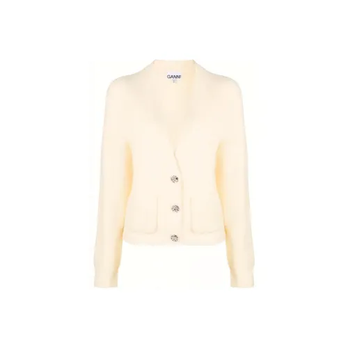 GANNI Белый мраморный Женский трикотаж