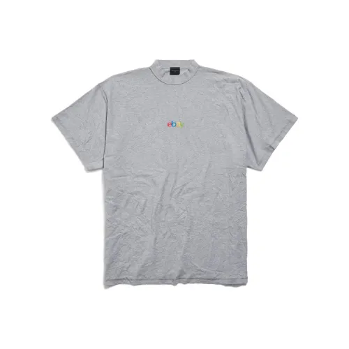 Balenciaga SS24 Рукав с оборванным плечом T-рубашка Женская Серый Свободный крой