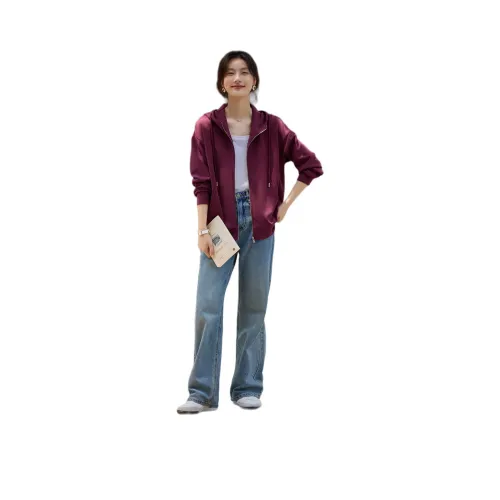 XWI Свитшот Женский Темно-черный Фиолетовый