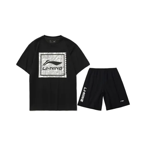 LINING Черная Мужская Повседневная Спортивная Одежда