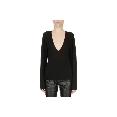 RICK OWENS Черные Женские Свитеры