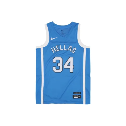 Nike Giannis Antetokounmpo Греция Ограниченный ROAD Replica Баскетбольная Джерси Мужская Синяя