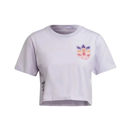 Adidas Originals T-Shirt Женская Светло-фиолетовая
