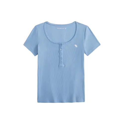 Abercrombie＆Fitch Стандартная футболка женская небесно-голубая
