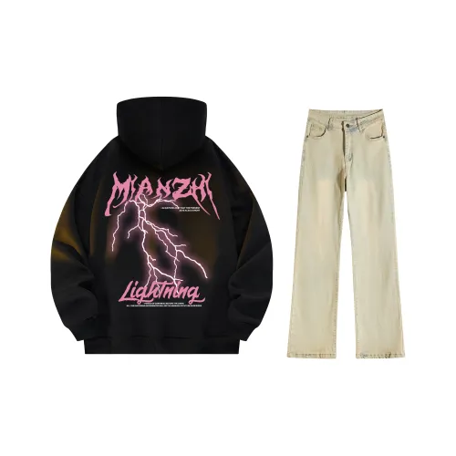 Хлопок Unisex Свитшоты Комплекты