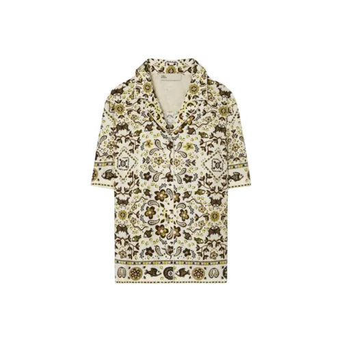TORY BURCH Рубашка Женские Fish Dream Айвори Белый