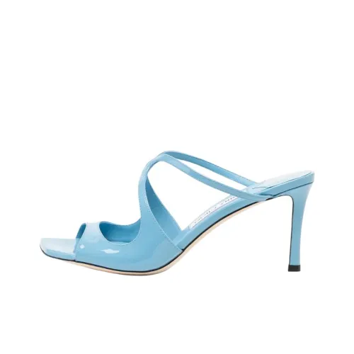 Jimmy Choo Anise Rubber Slide Тапочки Женские Небесно-голубой