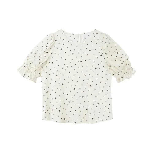 GOELIA Рубашка Женская 06D Абрикос с принтом