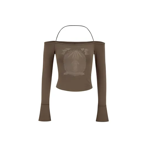 KEAB Стандартная T-рубашка Женская Коричневая