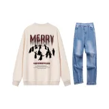 Абрикос + Винтажный синий