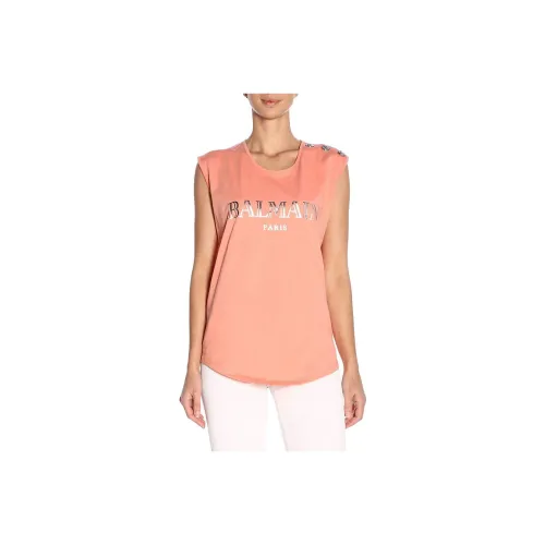 BALMAIN Розовые Женские Футболки