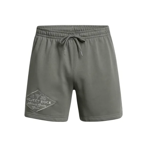 Under Armour ProjectRock FW24 Heavy Duty Tools OF The Trade Повседневные шорты Мужские Глина Зеленый