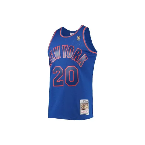 NBA x MITCHELL NESS New York Knicks Allan Houston Баскетбольная Джерси Мужская Синяя