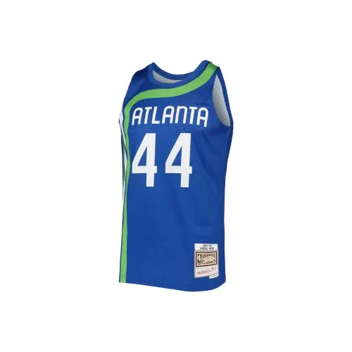 NBA x MITCHELL NESS Atlanta Hawks Pete Maravich Баскетбольная Джерси Мужская Синяя