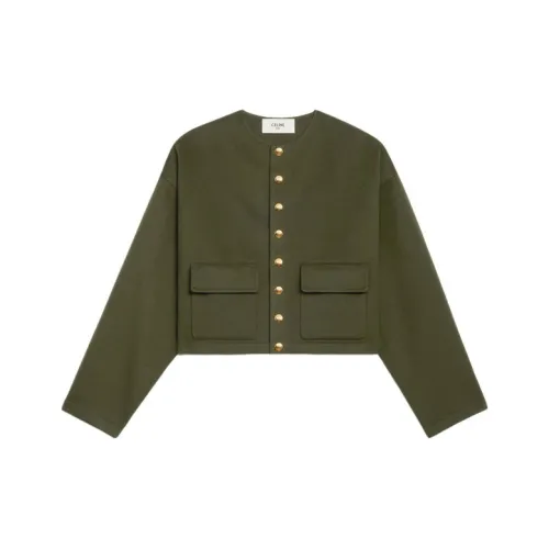 CELINE FW21 Свитер Женский Лесной Зеленый