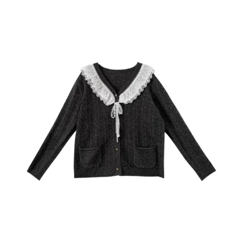 WUPODAMANVZHUANG Свитер Женский Снег Серый