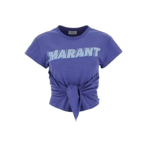 ISABEL MARANT Фиолетовые Женские Т-рубашки