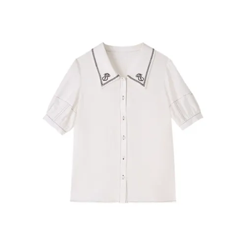 Pit Экрю Женские Рубашки