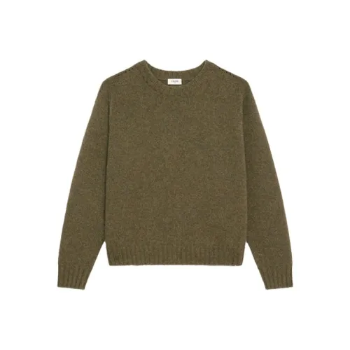 CELINE Свитер Женский Хаки Зеленый