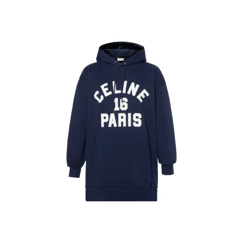 CELINE SS22 Толстовка Женская Темно-синяя
