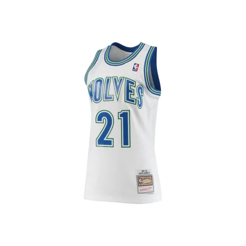 NBA x MITCHELL NESS Minnesota Timberwolves Баскетбольная Джерси Мужская Белая