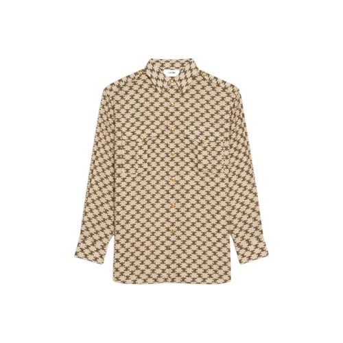 CELINE FW22 Рубашка Женская Карамель