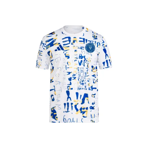 Adidas Inter Miami CF FW24 MLS KICK Детский Рак Предматчевый Футбол Джерси Мужской Смешанный Белый