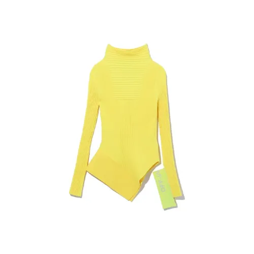 Off Белый FW19 Желтый Женские Трикотаж